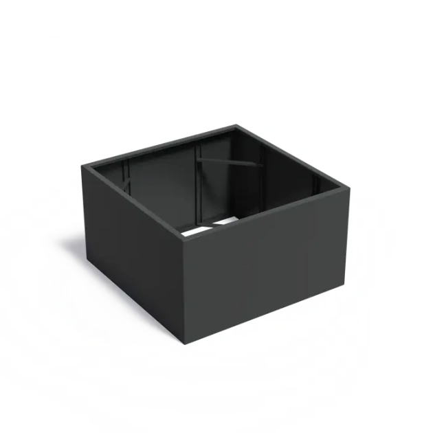 Plantenbak Carrez zonder bodem aluminium 140x140x80 cm