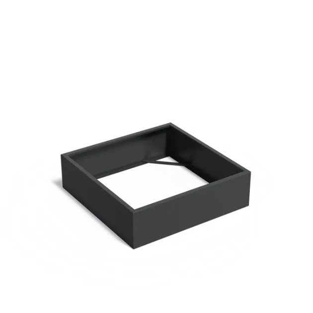 Plantenbak Carrez zonder bodem aluminium 140x140x40 cm