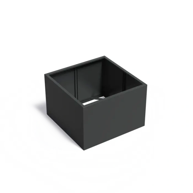 Plantenbak Carrez zonder bodem aluminium 120x120x80 cm