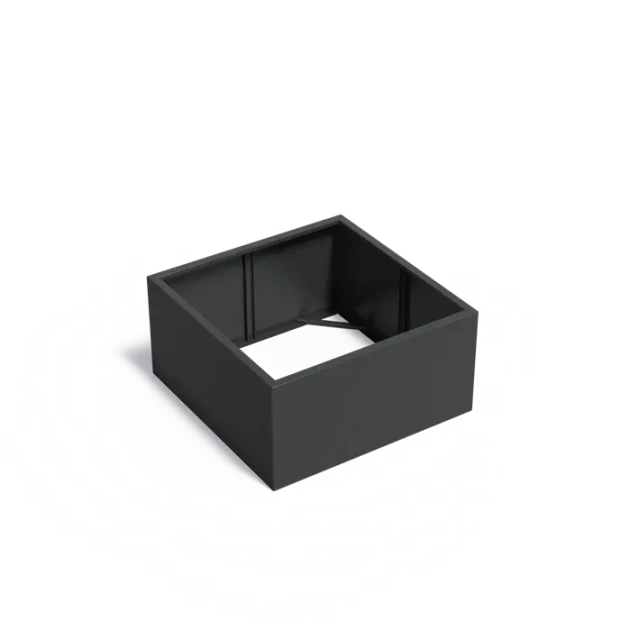 Plantenbak Carrez zonder bodem aluminium 120x120x60 cm
