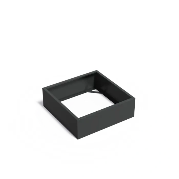 Plantenbak Carrez zonder bodem aluminium 120x120x40 cm