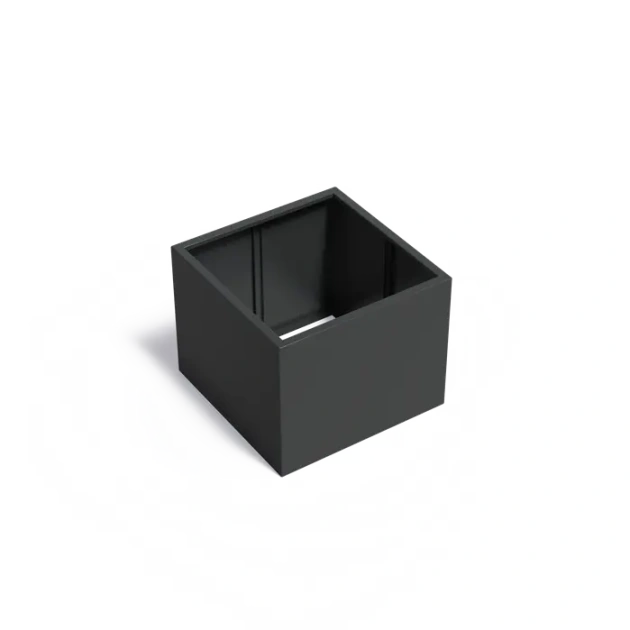 Plantenbak Carrez zonder bodem aluminium 100x100x80 cm