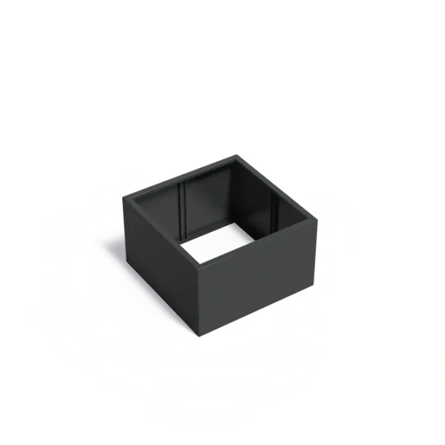 Plantenbak Carrez zonder bodem aluminium 100x100x60 cm