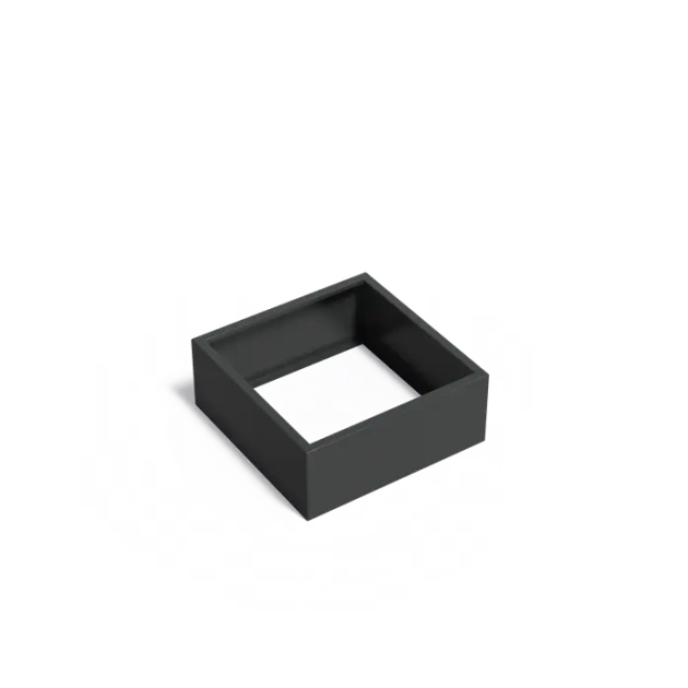 Plantenbak Carrez zonder bodem aluminium 100x100x40 cm