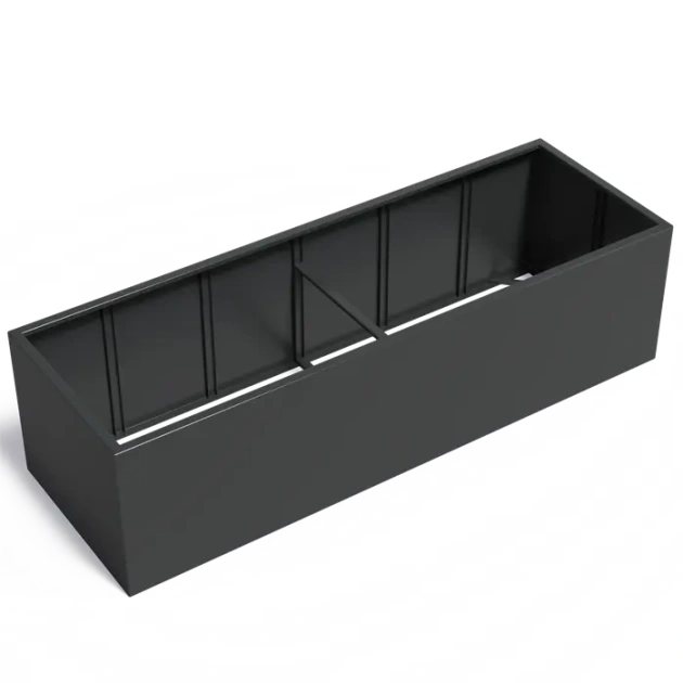 Plantenbak Carrez zonder bodem aluminium 300x100x80 cm