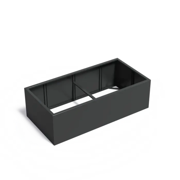 Plantenbak Carrez zonder bodem aluminium 200x100x60 cm