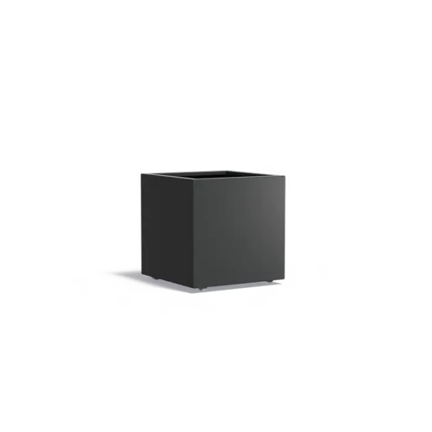 Plantenbak Carrez met wielen aluminium 70x70x70 cm