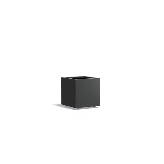 Plantenbak Carrez met wielen aluminium 50x50x50 cm