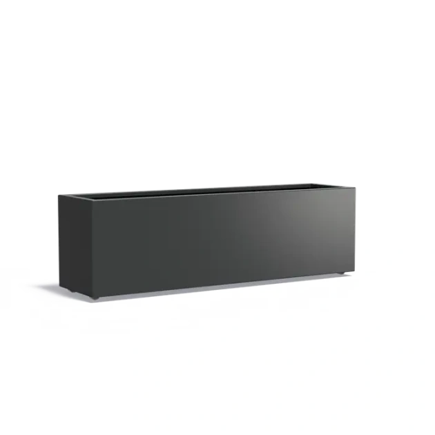 Plantenbak Carrez met wielen aluminium 200x50x60 cm