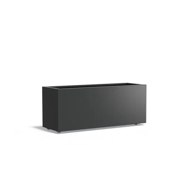 Plantenbak Carrez met wielen aluminium 150x50x60 cm