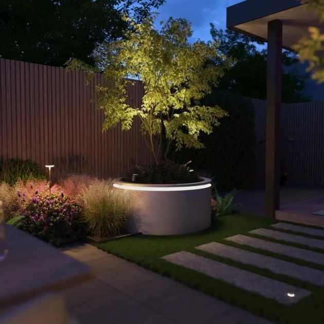 Circum in-lite Ready aluminium opzetrand voor verlichting Ø120x9,1 cm