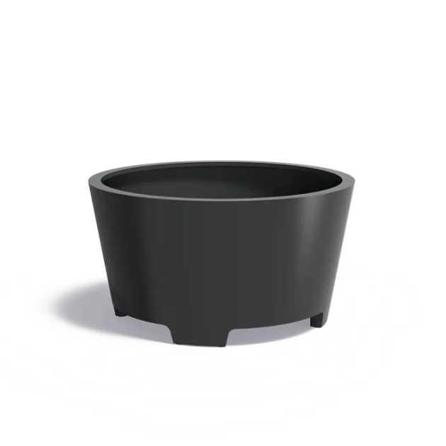 Plantenbak Conic met poten aluminium Ø150x80 cm