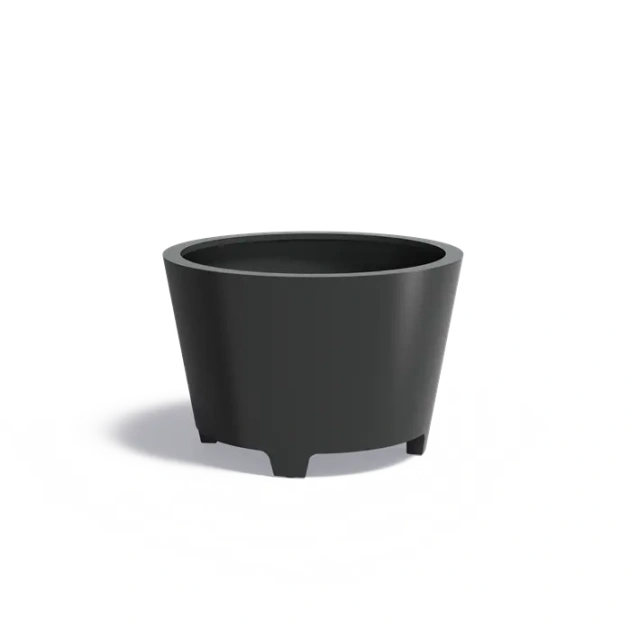 Plantenbak Conic met poten aluminium Ø120x80 cm