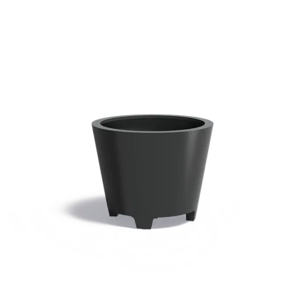 Plantenbak Conic met poten aluminium Ø100x80 cm