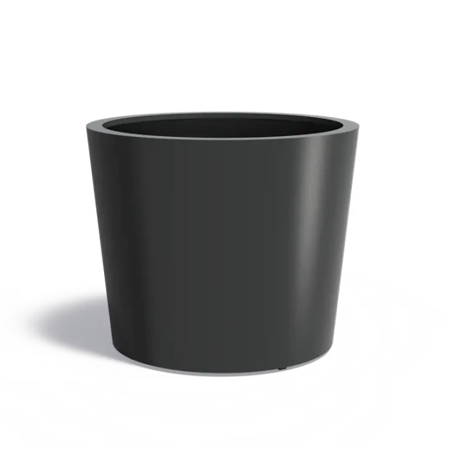 Plantenbak Conic met bodem aluminium Ø120x100 cm