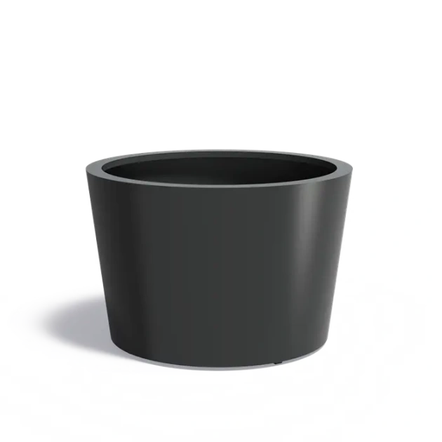 Plantenbak Conic met bodem aluminium Ø120x80 cm