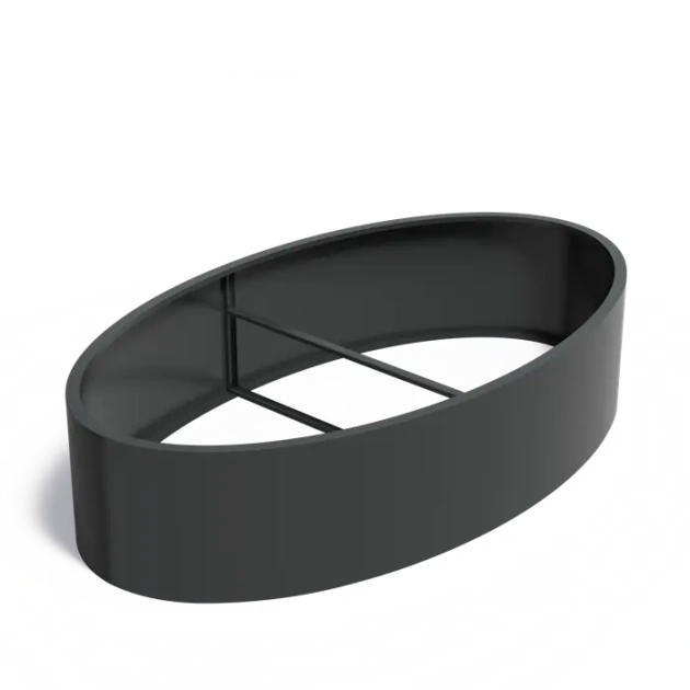 Plantenbak Ellipse zonder bodem aluminium 280x160x60 cm