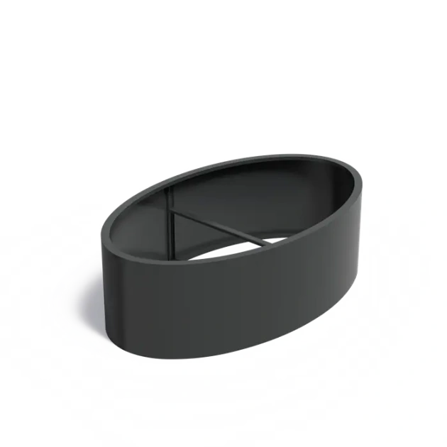 Plantenbak Ellipse zonder bodem aluminium 200x120x60 cm