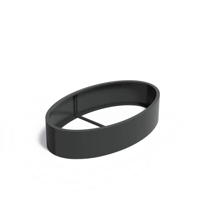 Plantenbak Ellipse zonder bodem aluminium 200x120x40 cm