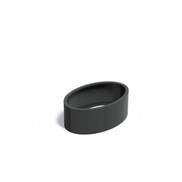 Plantenbak Ellipse zonder bodem aluminium 120x80x40 cm