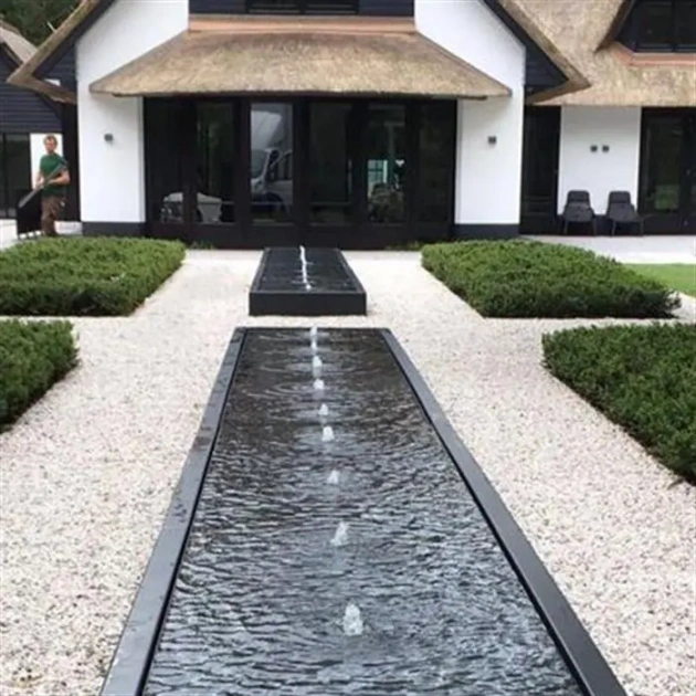 Watertafel standaard aluminium 300x60x40 cm