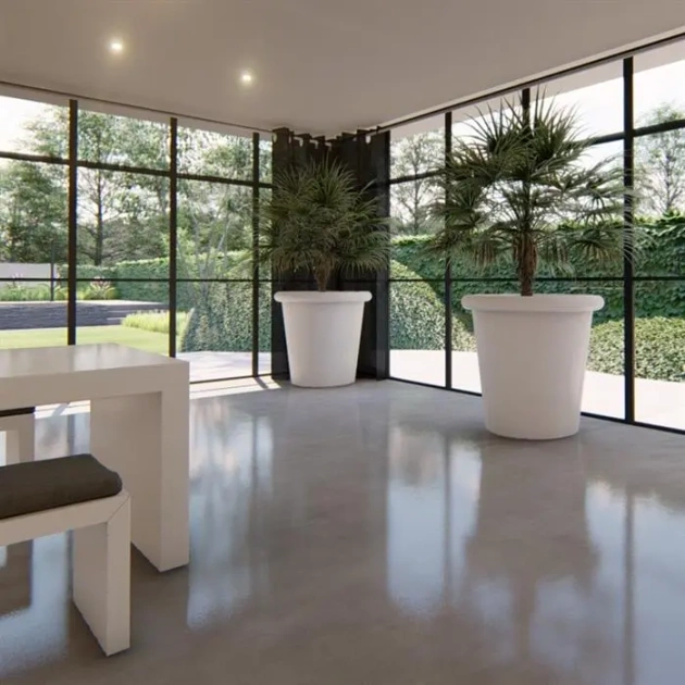 Plantenbak Tube gecoat staal Ø70x60 cm