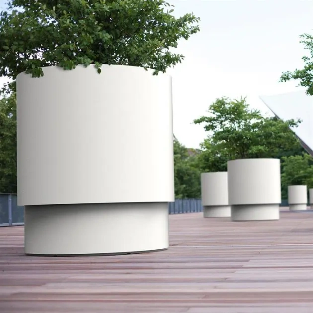 Plantenbak Extend aluminium Ø70x110 cm