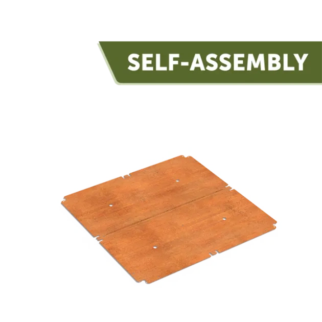 Bodemplaat Carrez Connect cortenstaal 120x120 cm