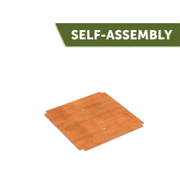 Bodemplaat Carrez Connect cortenstaal 100x100 cm