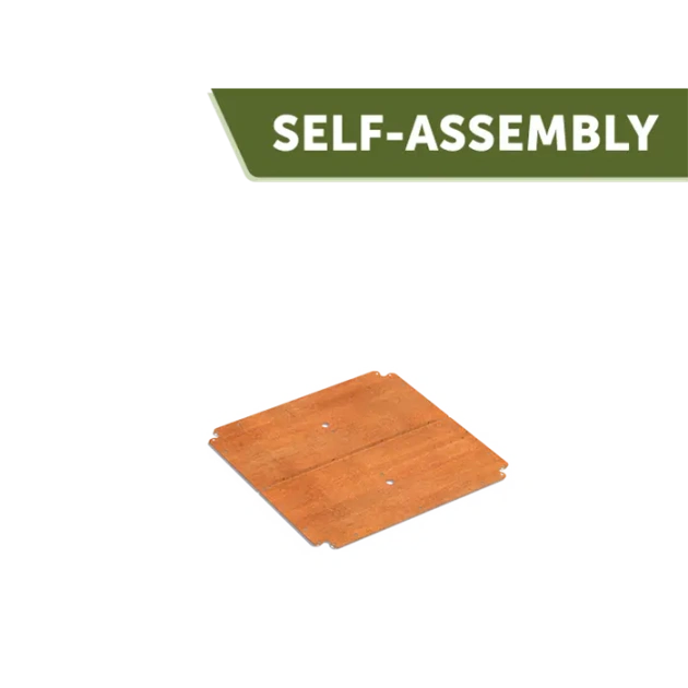 Bodemplaat Carrez Connect cortenstaal 80x80 cm