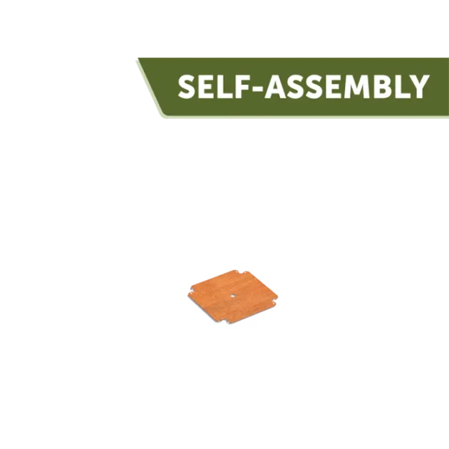 Bodemplaat Carrez Connect cortenstaal 40x40 cm