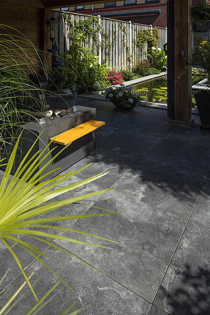 GeoCeramica 60x60x4 cm Marmostone Black