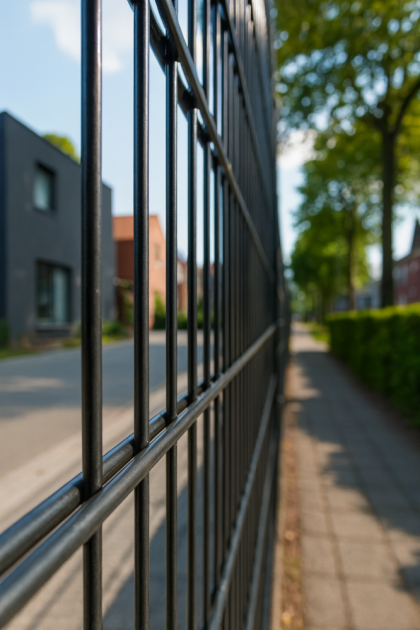 Dubbelstaafs Gaasmat 200x200 cm Antraciet