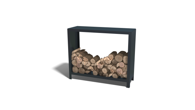 Houtopslag Indiana staal 120x40x100 cm antraciet grijs (RAL7016)