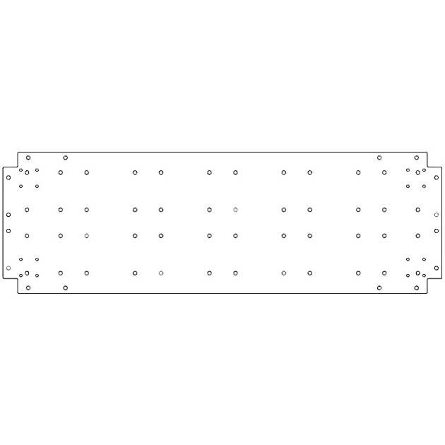 Verzinkt staal bodemplaat 40x120 cm
