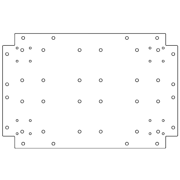 Verzinkt staal bodemplaat 40x60 cm