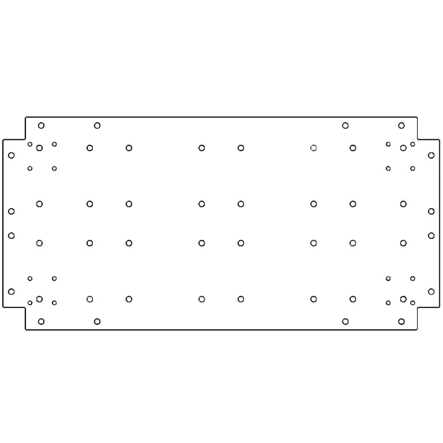 Verzinkt staal bodemplaat 40x80 cm