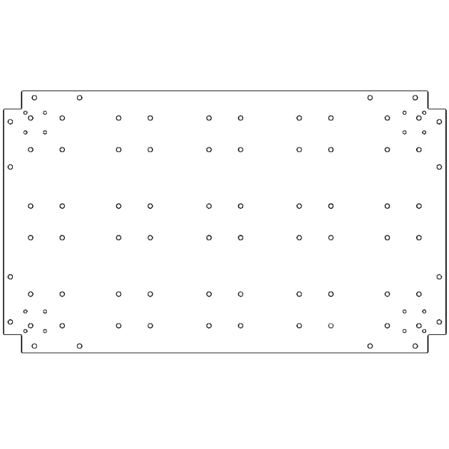 Verzinkt staal bodemplaat 60x100 cm