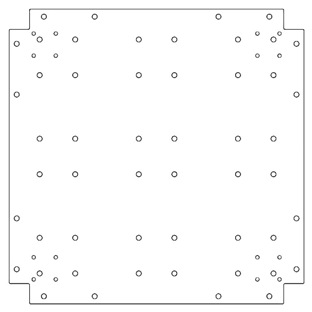 Verzinkt staal bodemplaat 60x60 cm