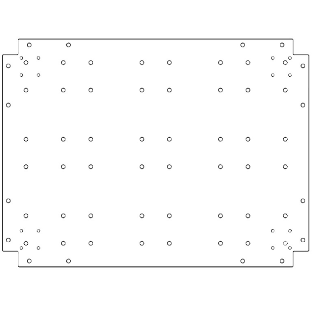 Verzinkt staal bodemplaat 60x80 cm