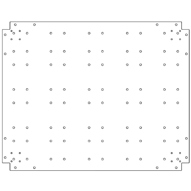 Verzinkt staal bodemplaat 80x100 cm