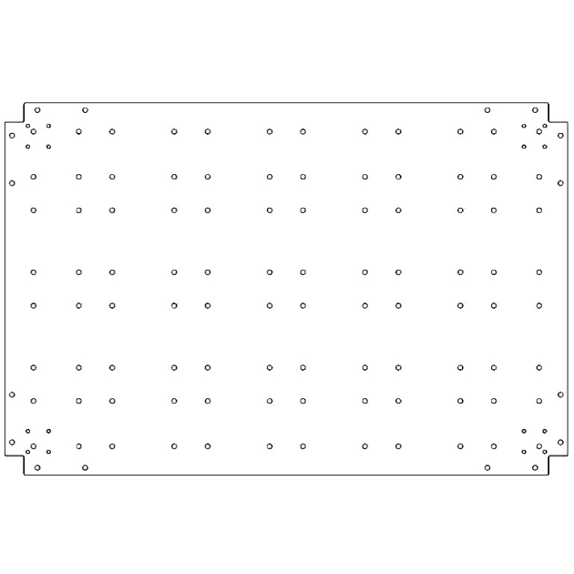 Verzinkt staal bodemplaat 80x120 cm