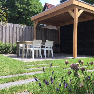 JWOODS Buitenverblijf 400x370 cm, Geschaafd