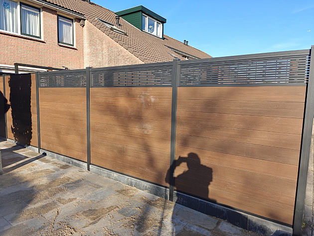 NeoFence met Trellis 180x180 cm Ipé