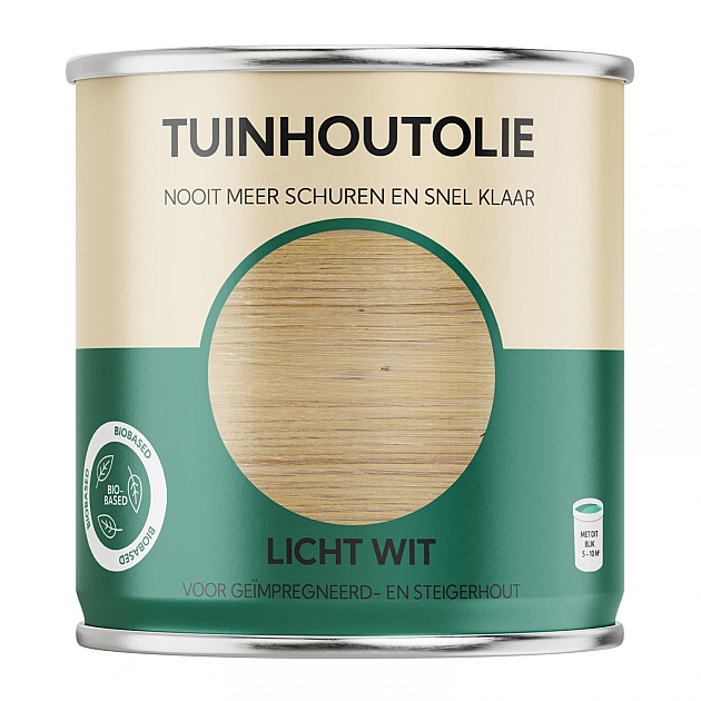 Tuinhoutolie licht wit 750 ml