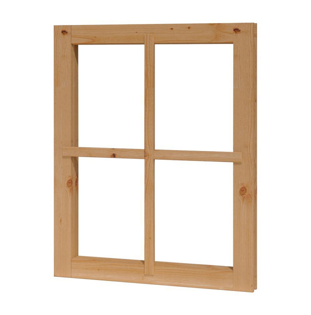 Toplawood Douglas Vast raam kozijnmaat 642x812 sponningmaat 592x762mm onbehandeld