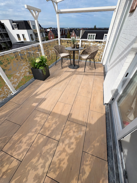 Restpartij Edam: CeraLuxe 40x80x3 cm Downtown Wood Warm (nog 64,74 m2 in voorraad)