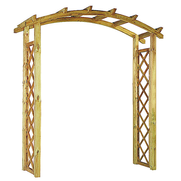 Restpartij Edam: 1 Rozenboog groot, doorgangsbreedte 180 cm., grenen