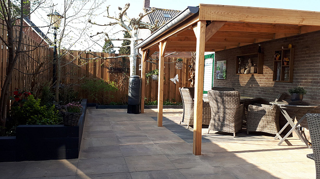 Restpartij Edam: ca. 5.76 m2 Patio 60x60x4 cm Grigio Camello