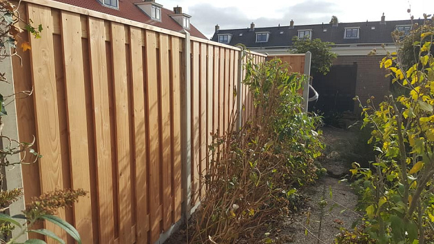 63887 jwoods tuinscherm red wood 19 planks afbouw rechts 180 90x180 cm geschaafd 91604